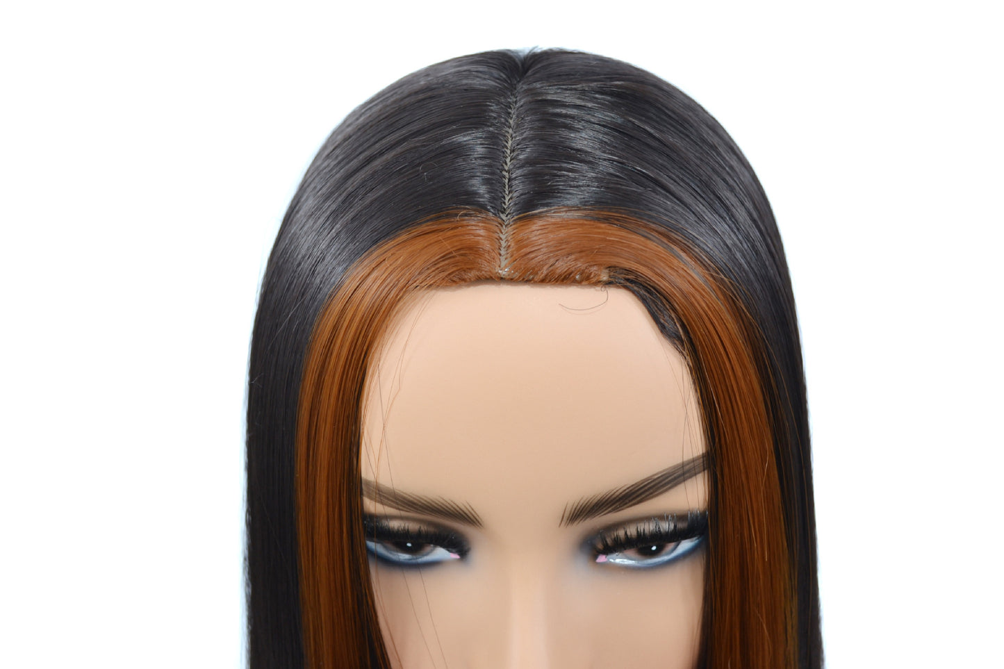 Real Hair Front Lace 13 X 5 X 1 Straight Highlight 1 B 27 Wig