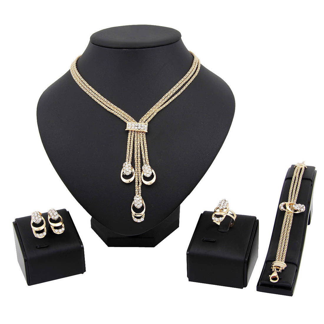 Gold Plated Four Piece Set
