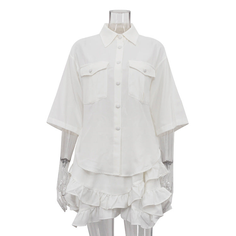 Ruffled Tiered Two-piece Set