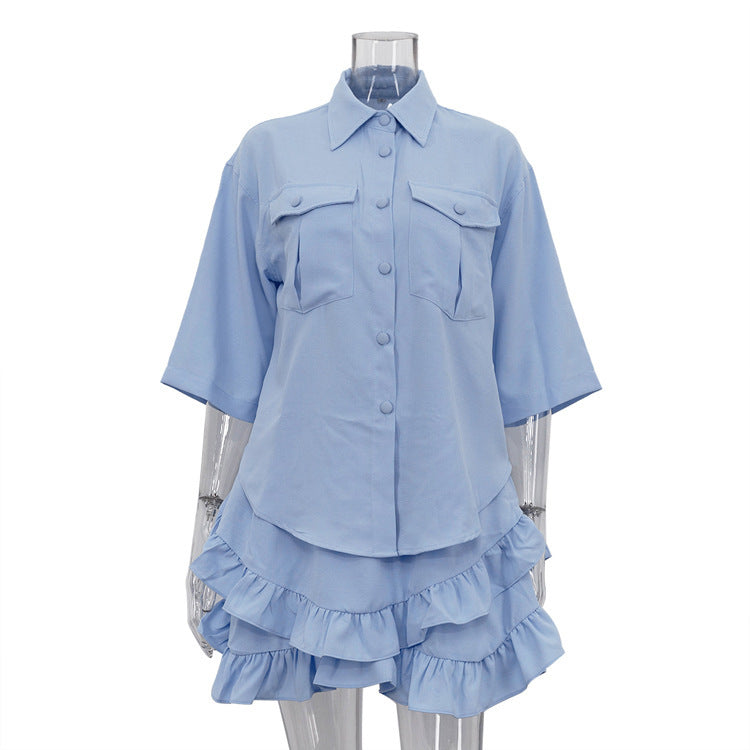 Ruffled Tiered Two-piece Set