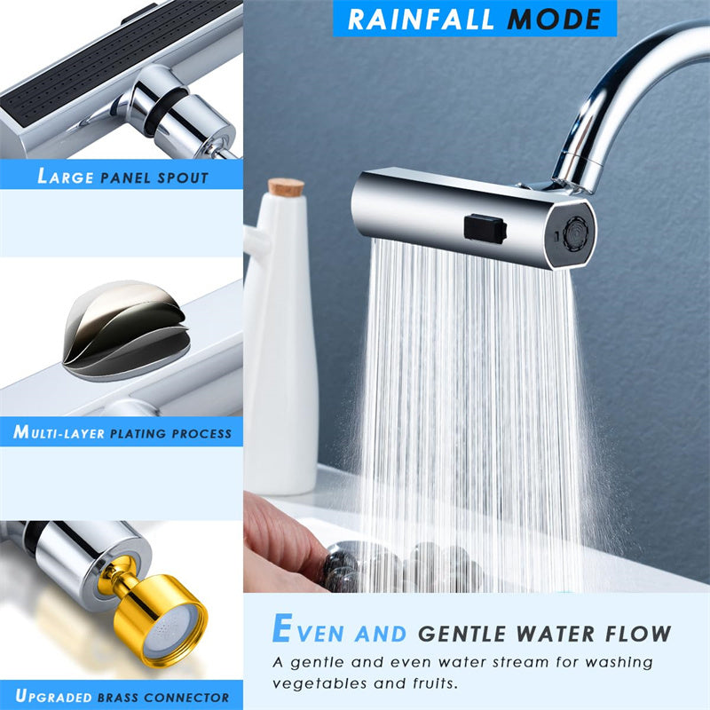 Multifunctional Kitchen Faucet With Waterfall Outlet