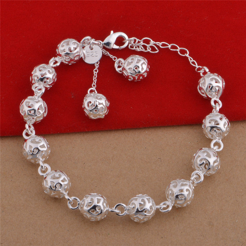 Necklace, Bracelet, Earrings, Silver Set